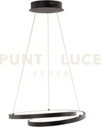 Lampadario a sospensione led lieve nera 30w 4000lm cct 3000k 4000k ...