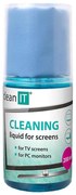 CLEAN IT CL-180 - Soluzione professionale per la pulizia degli schermi con panno, 200 ml