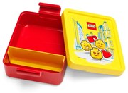 Scatola per snack rossa con coperchio giallo Iconic - LEGO®