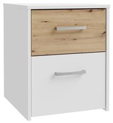 Comodino URO rovere artisan/bianco