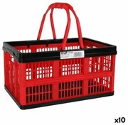 Scatola Pieghevole con Manici Tontarelli Voilà 16 L Rosso 39 x 25,5 x 21 cm (10 Unità)