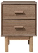 Comodino effetto rovere in colore naturale Melanie - Støraa