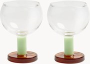 Set di 2 bicchieri da vino fatti a mano Cantine