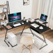 Alzata per scrivania regolabile in altezza, Alzata per scrivania per  computer e monitor, Marrone - Costway