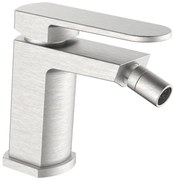 Rubinetto per bidet getto laminare cristallino Zefir AQUASANIT grigio spazzolato opaco