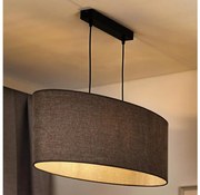 Duolla - Lampadario a sospensione con filo OVAL 2xE27/15W/230V marrone