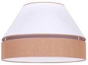 Duolla - Plafoniera AVIGNON 1xE27/15W/230V diametro 50 cm bianco/marrone