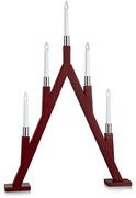 Markslöjd 703836 - Candelabro natalizio BJURFORS 5xE10/3W/55V rosso