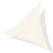 Tenda Vela da Giardino Triangolare 6x6x6m in HDPE Crema...