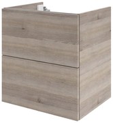 Mobile da bagno sotto lavabo SENSEA Neo  lucido L 60 x H 64 x P 48 cm 2 cassetti, lavabo non incluso