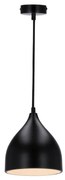 Lampadario a sospensione con filo YSTAD 1xE27/40W/230V nero