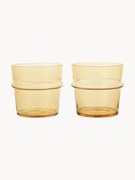 Bicchieri acqua in vetro soffiato Boya 2 pz