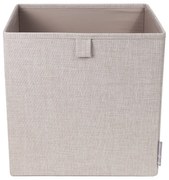 Scatola portaoggetti beige Cube - Bigso Box of Sweden