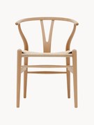 Sedia in legno con seduta intrecciata CH24 Wishbone Chair