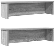 Scaffali Da Cucina Impilabili 2 Pz Grigio Sonoma 60x15x16 Cm /