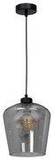Lampadario su filo SANTIAGO 1xE27/60W/230V nero