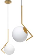 Lampada Da Soffitto Pensile Moderno Oro Di Vetro APP429-1CP