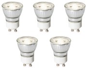 Set di 5 lampadine LED GU10 dimmerabili 35mm 4W 230 lm 4000K