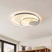 Lindby Nerwin Plafoniera LED, rotonda, alluminio/chrome