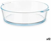 Teglia da Cucina Con manici Trasparente Vetro Borosilicato 1,6 L 23 x 6 x 20 cm (12 Unità)