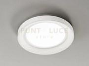 Plafoniera in metallo colore bianco opaco hive led 40w cct 3000k 40...