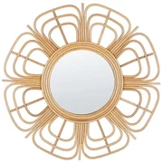 Specchio rotondo cornice con stampa Composizione radiale fi 70 cm