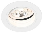 Faretto da incasso rotondo bianco orientabile - Chuck 70