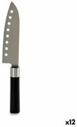 Coltello da Cucina Nero Argentato Acciaio inossidabile Plastica 5 x 30 x 2,5 cm (12 Unità)