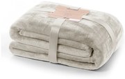 Coperta beige in micropile 160x210 cm Mic – Restilo