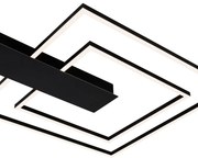 Plafoniera LED Nico nero IP20, 3000 lumen