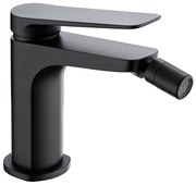 Rubinetto miscelatore bidet monocomando senza scarico in ottone nero opaco Momo