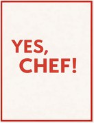 Stampa digitale incorniciata fatta a mano Yes, Chef