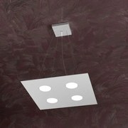 Area sospensione 4 luci quadra grigio 1127-s4-gr