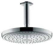 Soffione doccia HANSGROHE Raindance Select S40 in ottone cromo L 24 x H 19.6 x P 19.6 cm anticalcare 2 getti