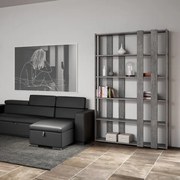 Libreria in legno Cemento 120x204h cm con 8 fasce - KATO E SMALL