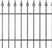 Recinzione dritta in ferro finitura zincato L 196 x H 100 cm