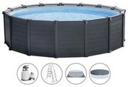 1pz Piscina "prisma Frame Gw" Rotonda Tel. Portante Pompa Cm.549x122h