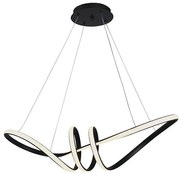 Lampadario LED a sospensione con filo LED/24W/230V 3000K nero