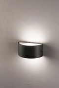 Applique linus nera 1 luce attacco e27 l.25cm biemissione ip44