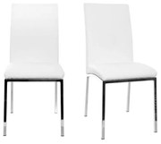 Set di 2 sedie design poliuretano bianco SIMEA