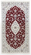 Nain Tappeto 130x70 (Iran) Annodato A Mano
