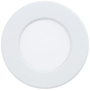 Faretto Ad Incasso Moderno Fueva 5 Acciaio Bianco Led Integrato 2,7W 4000K