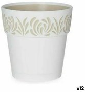 Vaso Autoirrigante Stefanplast Gaia Bianco Plastica 15 x 15 x 15 cm (12 Unità)