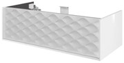 Mobile da bagno sotto lavabo SENSEA Neo Frame bianco laccato lucido L 105 x H 32 x P 48 cm 1 cassetto, lavabo non incluso