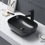 Lavabo D'Appoggio 45,5x32,5 Cm Rubicer "Break The Rules" Nero Opaco