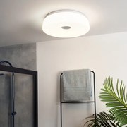 Plafoniera LED bagno moderno Parabolic, bianco Ø 40 cm, luce con 3 temperature di colore dimmerabile, 1800 lumen INSPIRE