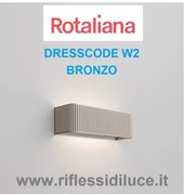 Rotaliana dresscode W2 bronzo led 29W 3000° K on/off