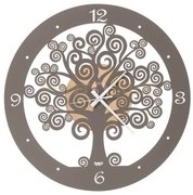 Orologio portafortuna grande albero della vita oro e fango in ferro...