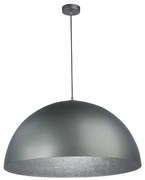 Lampadario a sospensione con filo SFERA 1xE27/60W/230V diametro 35 cm grigio/argento
