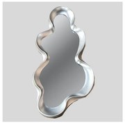 Specchio da parete 100x50 cm argento